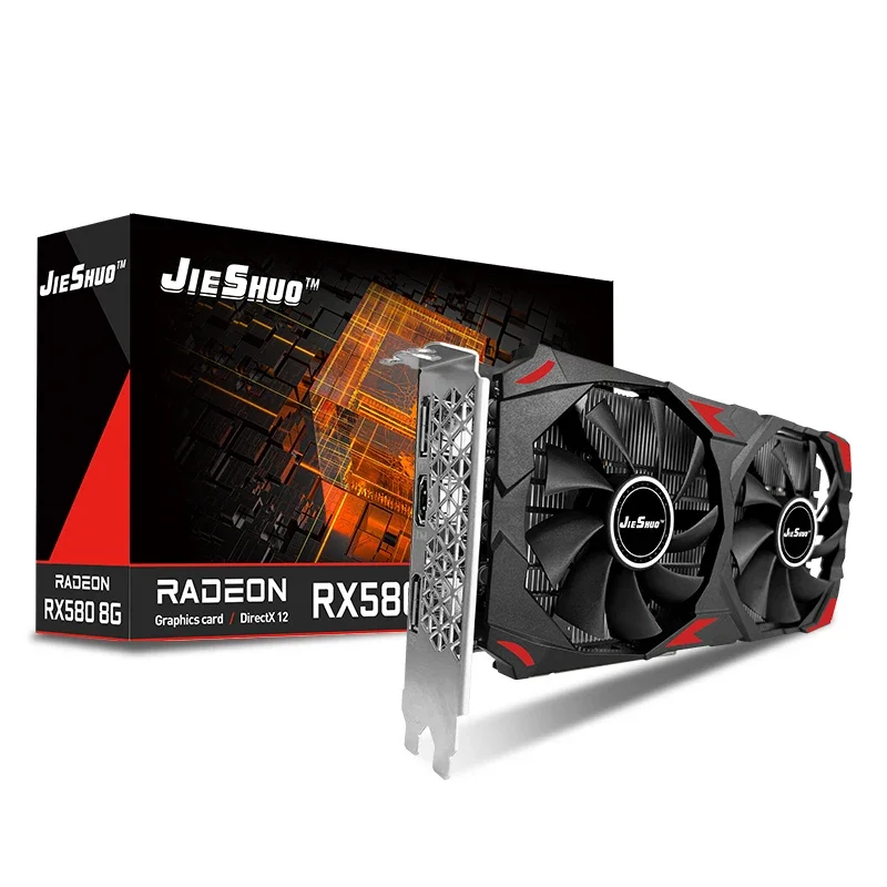 Rx 580 8Gb 2048Sp Gpu - بطاقات رسومات JIESHUO AMD RX 580